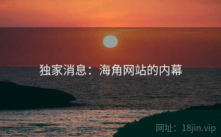 独家消息：海角网站的内幕  第1张