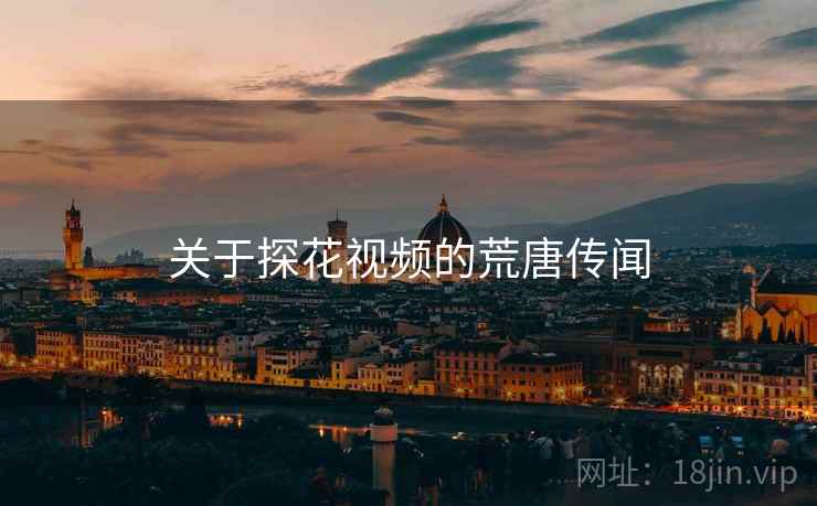 关于探花视频的荒唐传闻