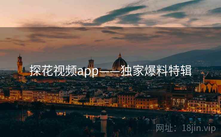 探花视频app——独家爆料特辑