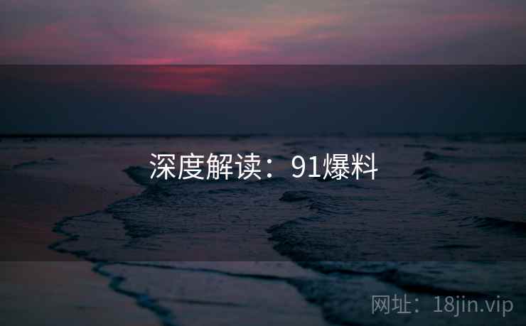 深度解读：91爆料