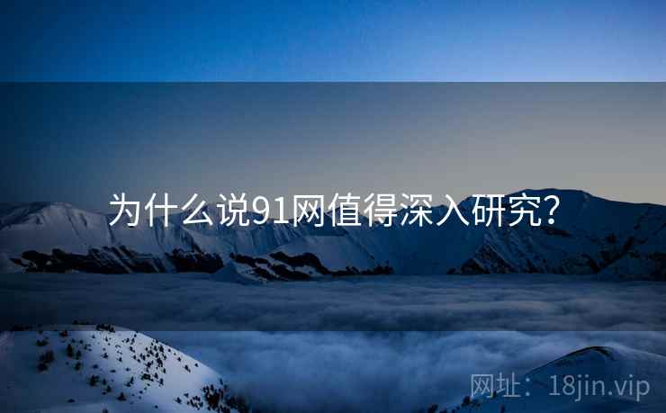 为什么说91网值得深入研究？