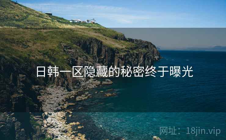 日韩一区隐藏的秘密终于曝光