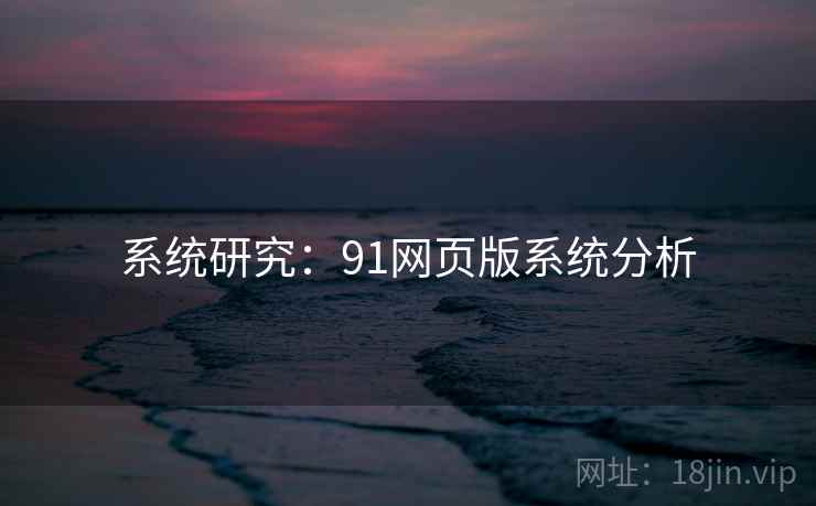 系统研究：91网页版系统分析