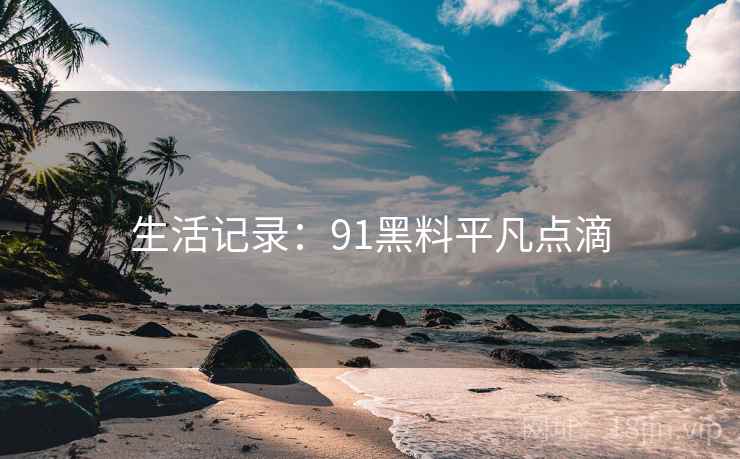 生活记录：91黑料平凡点滴