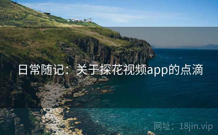 日常随记:关于探花视频app的点滴